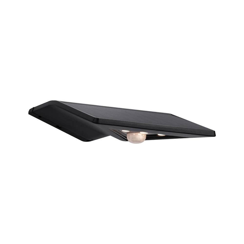 LED Wand-Solarleuchte Yoko mit Sensor IP44 3000K Anthrazit - elegante Außenbeleuchtung mit Bewegungsmelder.