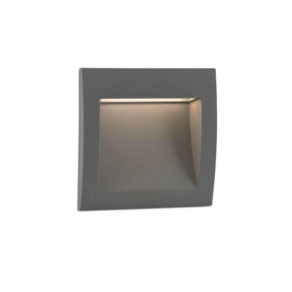 LED Wandaußenbauleuchte SEDNA-1 3000K IP65 Dunkelgrau in modernem Design für Außenanwendungen.