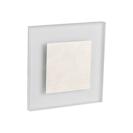 LED-Wandeinbauleuchte Apus Alu-gebürstet in modernem Design mit gleichmäßiger Lichtemission.
