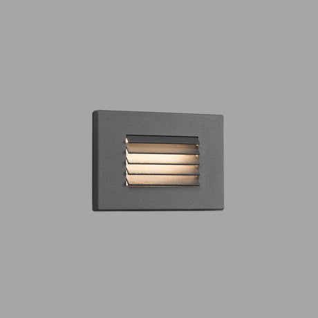 LED Applique encastrée murale SPARK-2 3000K IP65 gris foncé montée sur le mur