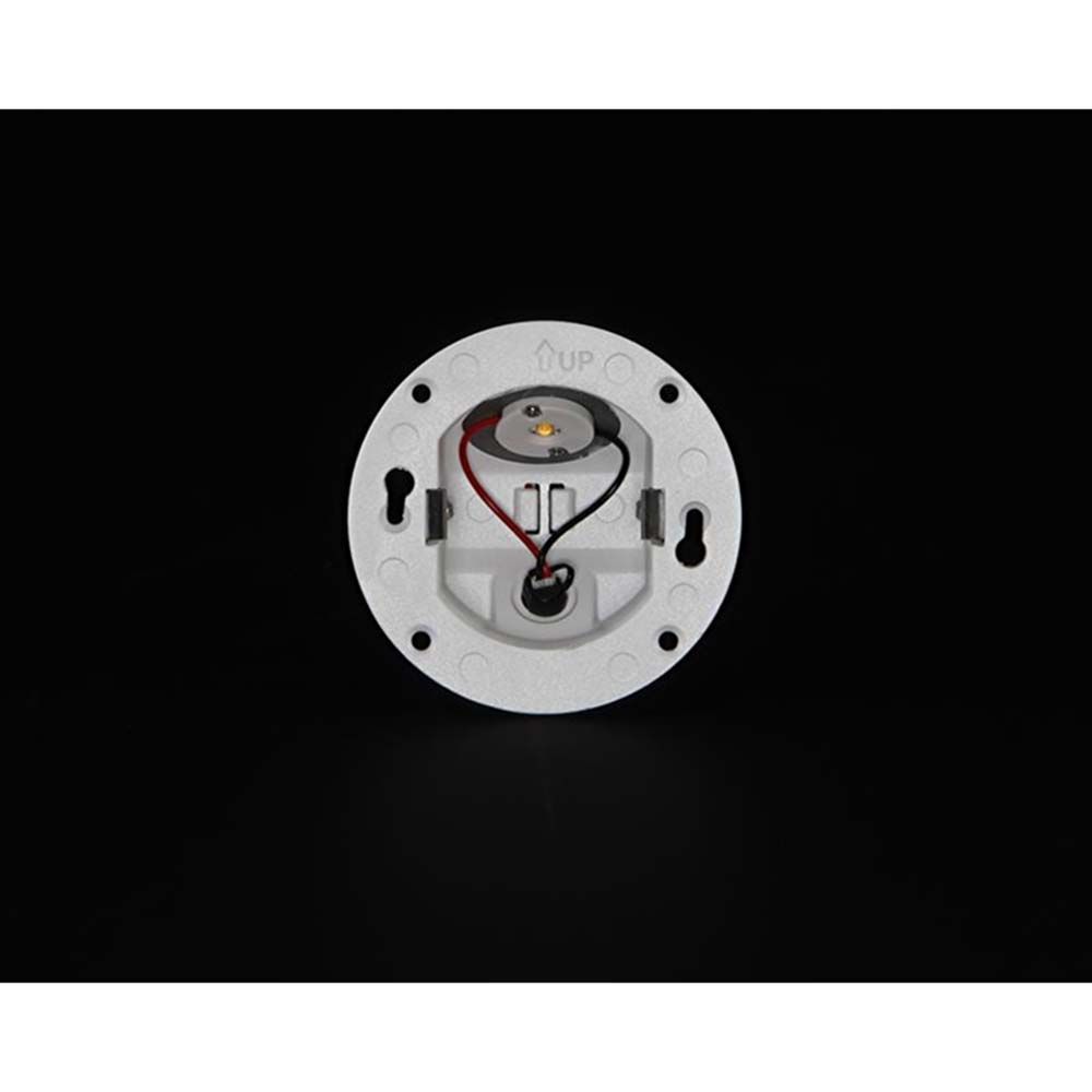 LED-Wandeinbaustrahler Steps 230lm Modul für 68mm Dose (Base) Rückansicht des Einbaumoduls in rund.