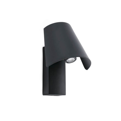 LED Væglampe LE PETIT sort i et moderne design med en elegant skærm.