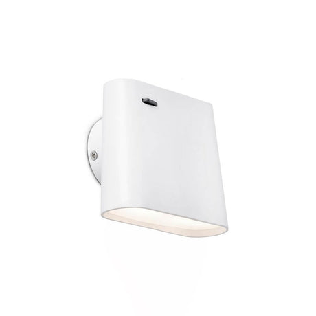 LED Wandleuchte AUREA 6W 2700K Weiß, moderne Wandbeleuchtung in elegantem Weiß, ideal für stimmungsvolle Lichtakzente.