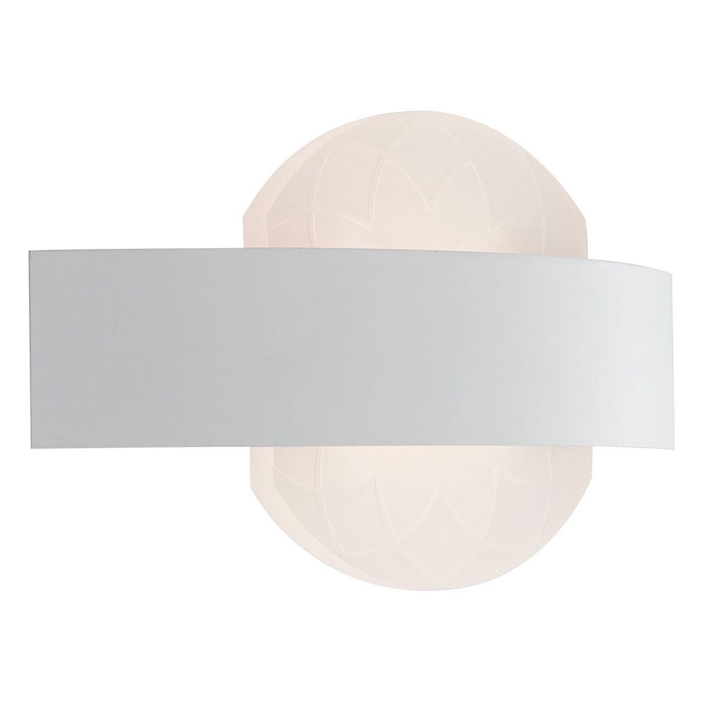 LED Wandleuchte Himalaya Weiß mit elegantem Design und neutralweißem Licht.