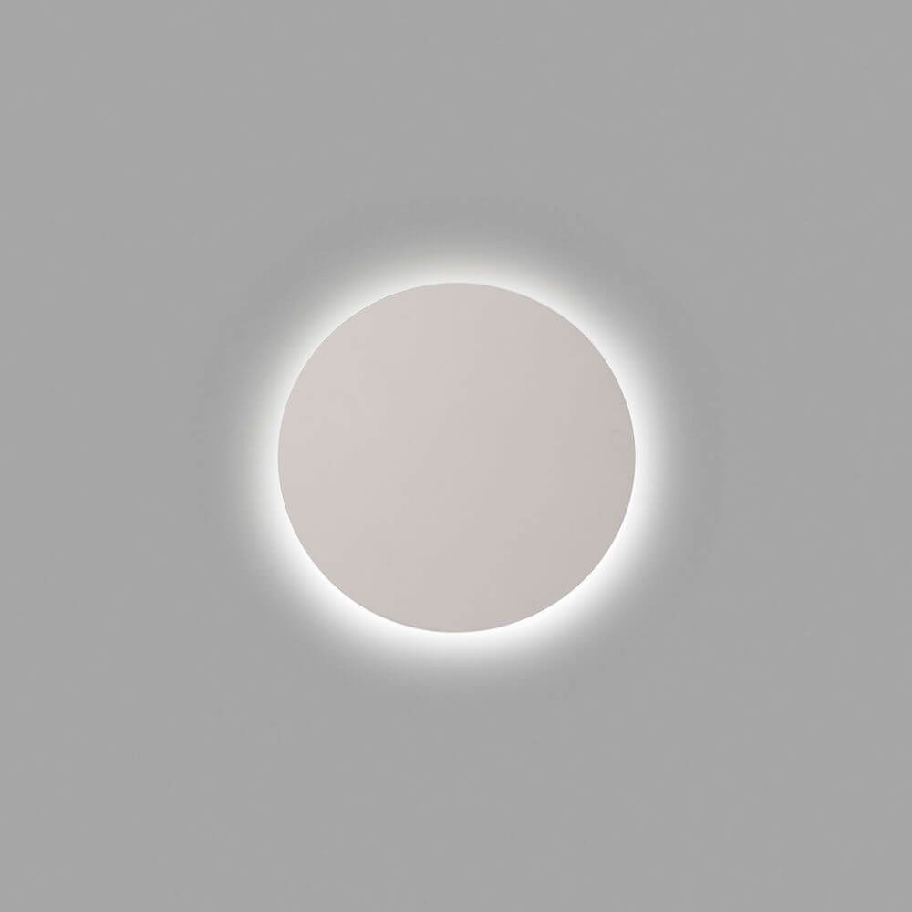 LED Wandleuchte LUNA 5W 2700K Weiß in runder Form, moderne Beleuchtung für ein angenehmes Wohnambiente.