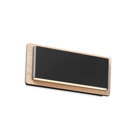 LED Wandleuchte MOOD 2x3W Braun, Schwarz elegant an der Wand montiert mit modernem Design.