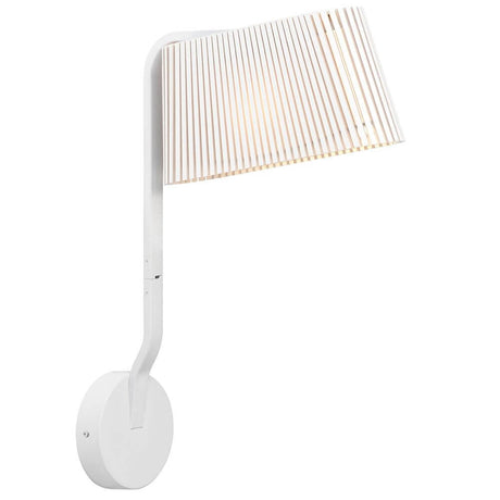 LED Owalo 7030 wall light made of wood 47 cm in a modern design with soft light.