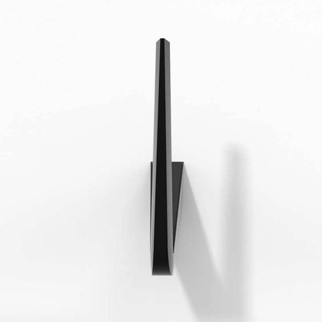 Rotaliana LED wall light Tick 29cm Black from the side, modern design in die-cast aluminum.