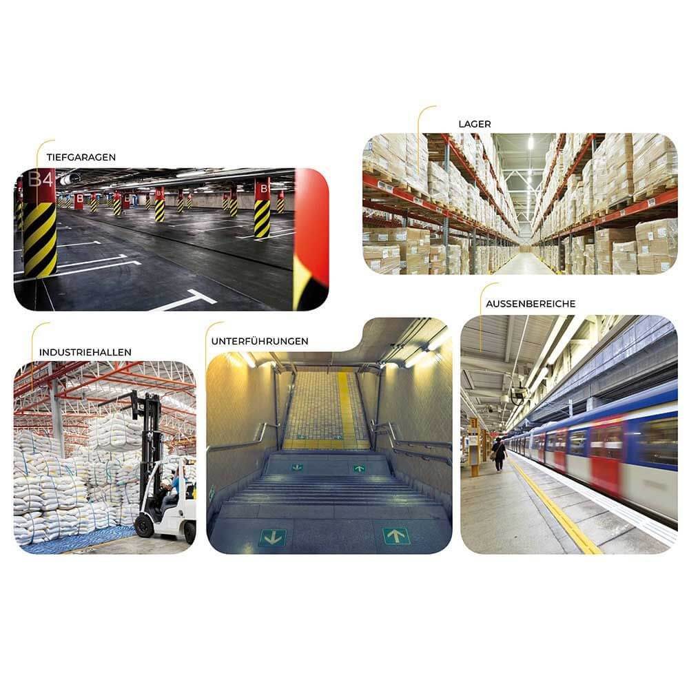 LED -badkar lampdammtät 5000 lm 120 cm IP65