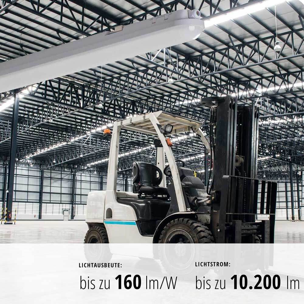 LED TUB LAMP Dustproof 6400LM 147,5 cm IP65