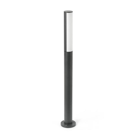 LED Lampe de chemin BERET-2 8W 4000K IP54 gris foncé, éclairage extérieur élégant et moderne pour les chemins.