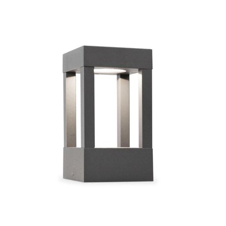 LED Luminaire de chemin AGRA 5W 2850-3050K IP54 gris foncé au design moderne et à la finition sombre.