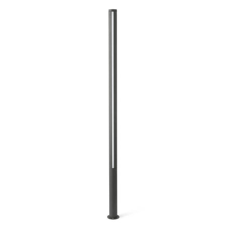 LED Borne lumineuse GROP-3 200 cm IP54 gris foncé - éclairage de jardin moderne pour les chemins et les espaces extérieurs