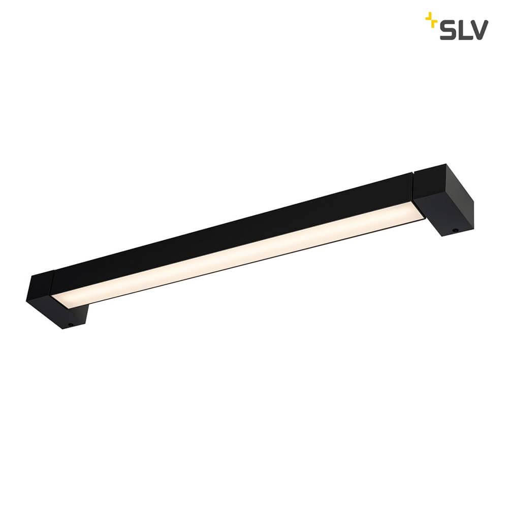 Long Grill LED Wand- und Deckenleuchte Schwarz 3000K mit 20W LED und drehbarem Element