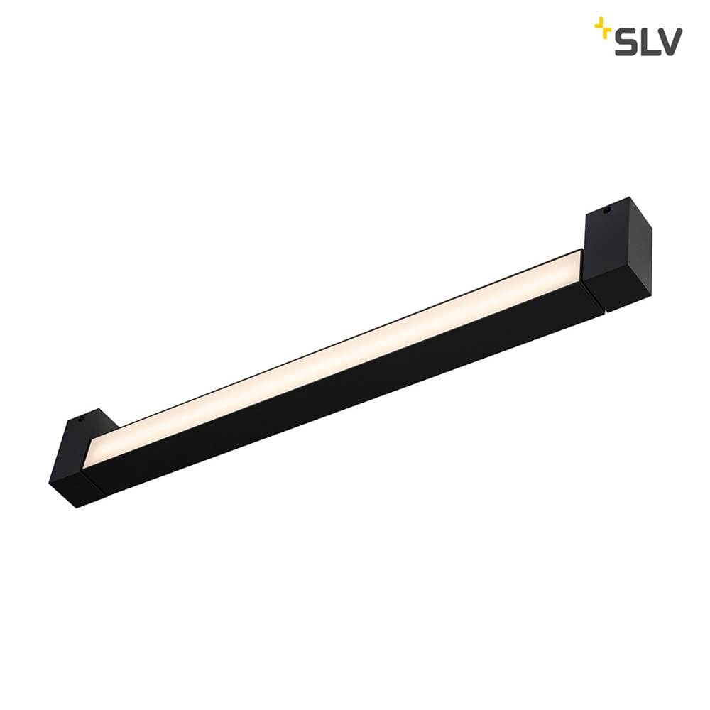 Long Grill LED Wand- und Deckenleuchte Schwarz 3000K - moderne Leuchte für Wand- und Deckenmontage, 180° schwenkbar.