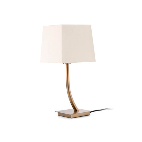 Lamp shade Ø220x200 Ø190 beige on a modern table lamp, elegant and stylish.