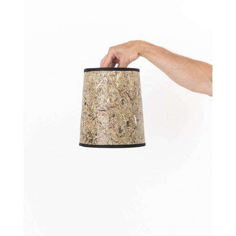 Lampenschirm aus Heu Ø 22cm, konischer Schirm aus Heu mit Baumwollband, ideal für Steh- und Hängelampen.
