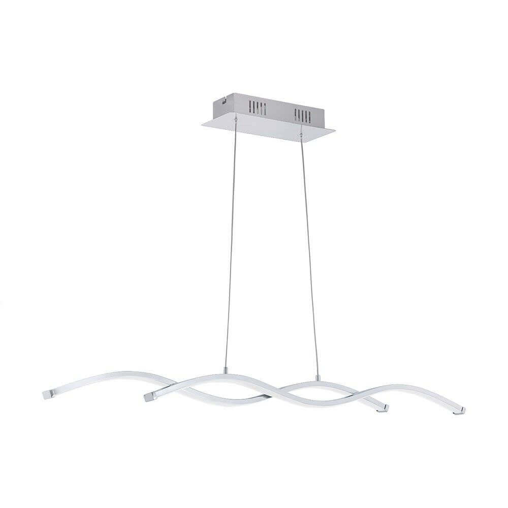 Lasana 2 LED Hängeleuchte 87cm 2000lm Chrom, Weiß