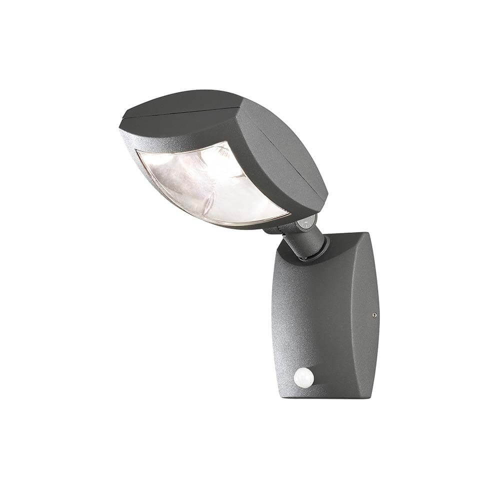 Latina LED Sensor Außen-Wandlampe Anthrazit in anthrazit mit Sensor für Außenbereiche.