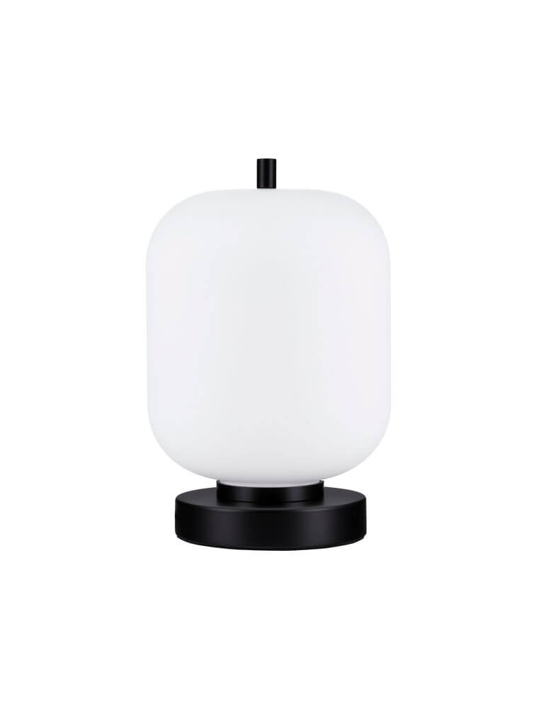 Moderne schwarze Tischleuchte Lato E14 Ø 16,5cm von Nova Luce, elegant und stilvoll für jedes Zuhause.