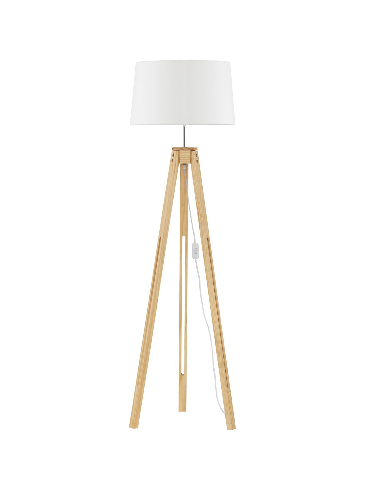Le Roy Stehlampe Holz, Weiß (2)