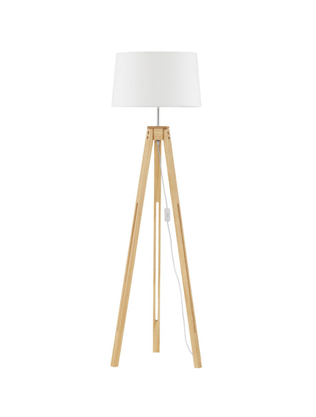 Le Roy Stehlampe Holz, Weiß (2)