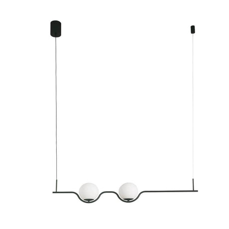 Le Vita LED Hängelampe 2700K Schwarz mit filigranem Design und Glasdiffusor für stilvolle Beleuchtung.