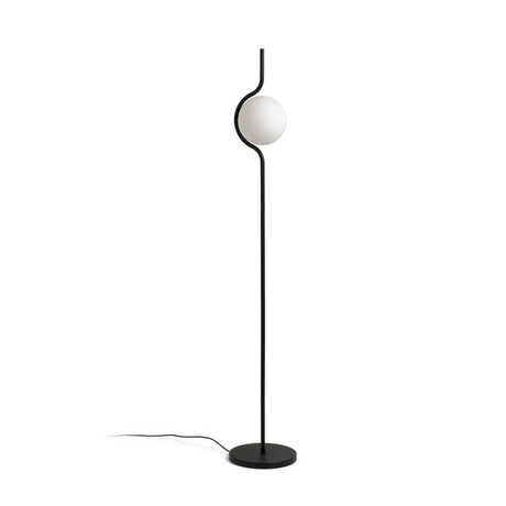Le Vita LED floor lamp 118 cm with touch dimmer, black, in a modern design and delicate structure