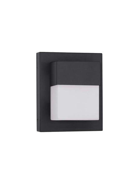 Lampada da parete esterna a LED led Square 3000k Black IP65