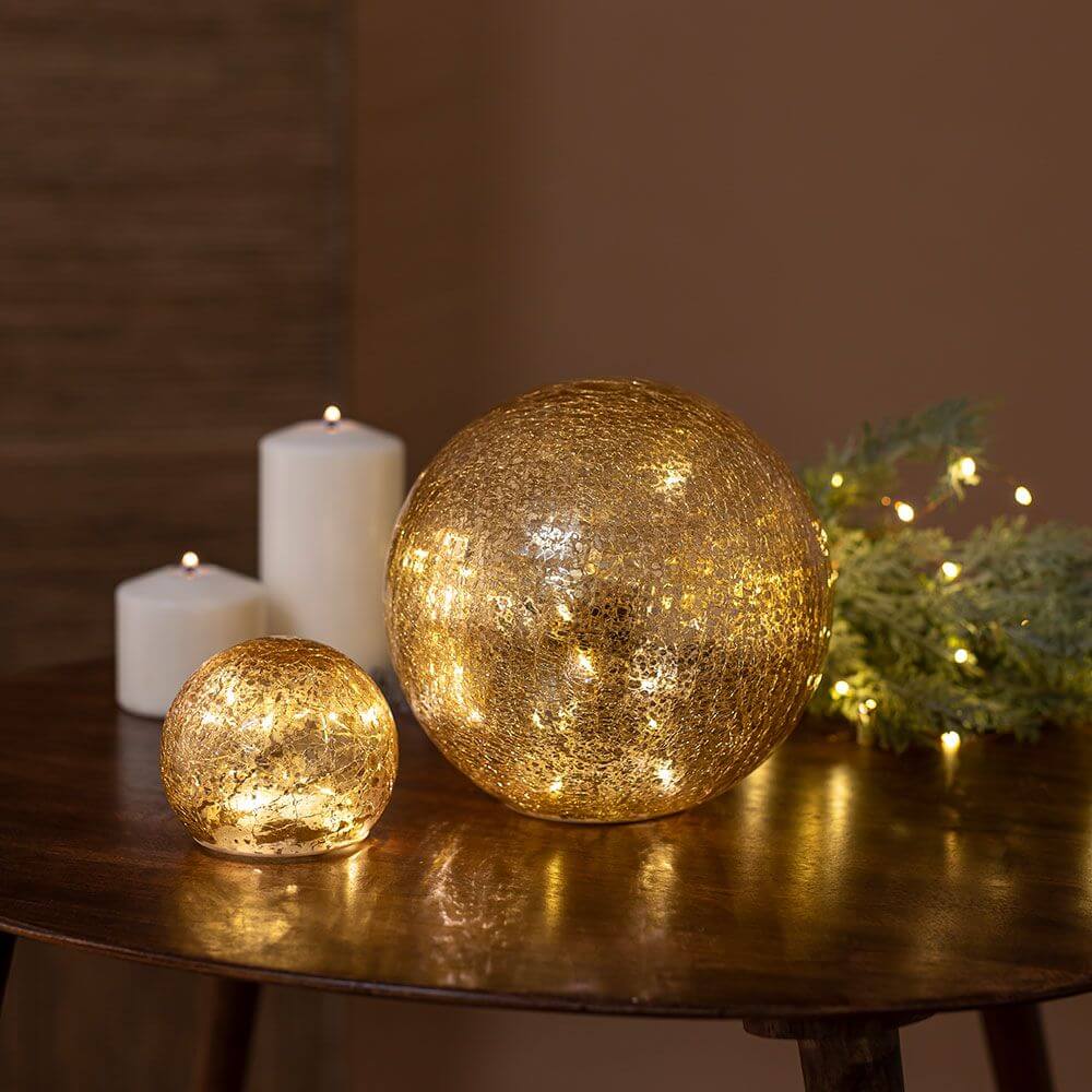 Lysande LED Christmas Ball Lua Ø 20 cm