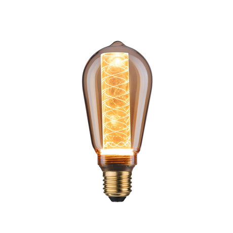Leuchtmittel 2er Bündel LED ST64 Innenkorb Spirale Gold