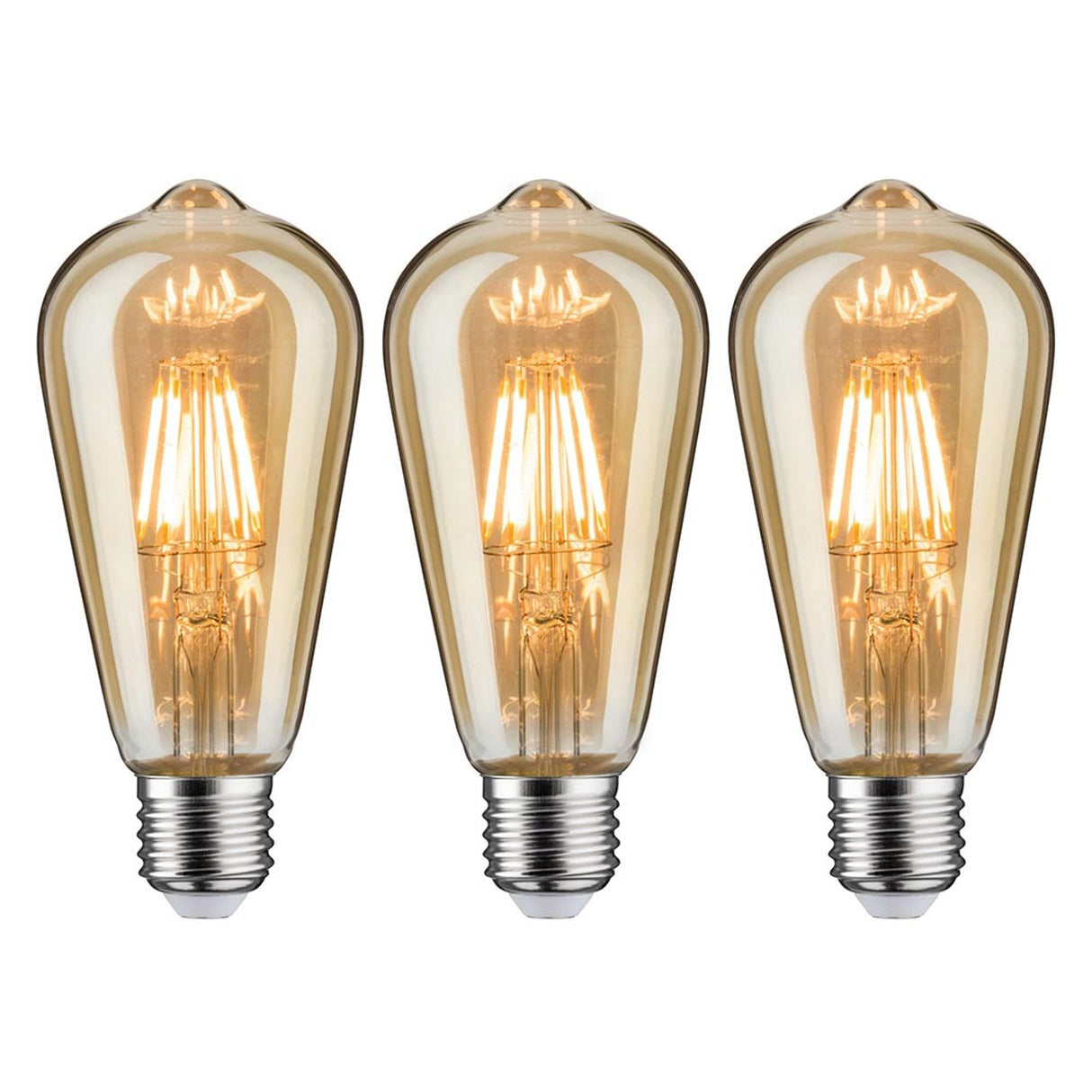 Leuchtmittel 3er Bündel LED Vintage Rustikal Gold