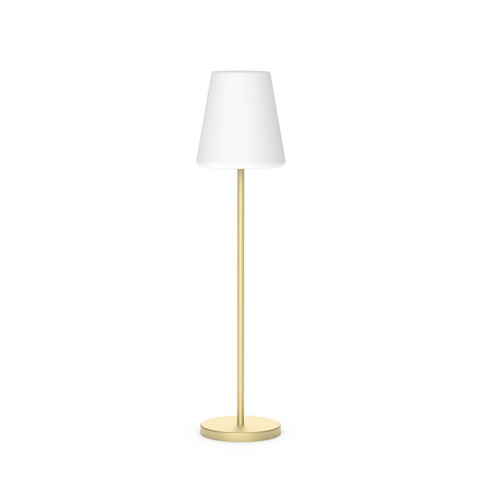 LED Akku-Stehleuchte Lola Mini in elegantem Design mit Fernbedienung für Innen und Außen.