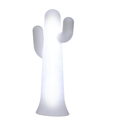 LED-Candeeiro de pé com bateria Panchito 140 cm com comando remoto em forma de um cato elegante para exteriores.