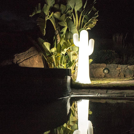 LED-Candeeiro de pé com bateria Panchito 140 cm com comando remoto em iluminação de jardim à noite
