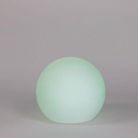 Buly LED Solar ball light White with remote control, simple illuminated sphere for outdoor areas and pools.