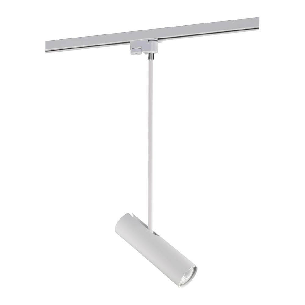 2-Phasen Strahler Profile Eye in Weiß, effizient für unauffällige Beleuchtung, 25-37cm Höhe, modernes Design.