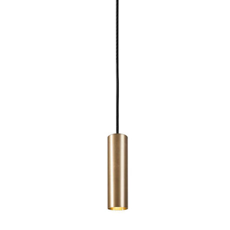 Eye M pendellampe Ø 5,5 cm svart, gullfarget - elegant, moderne pendellampe i gull med slankt sylindrisk design.