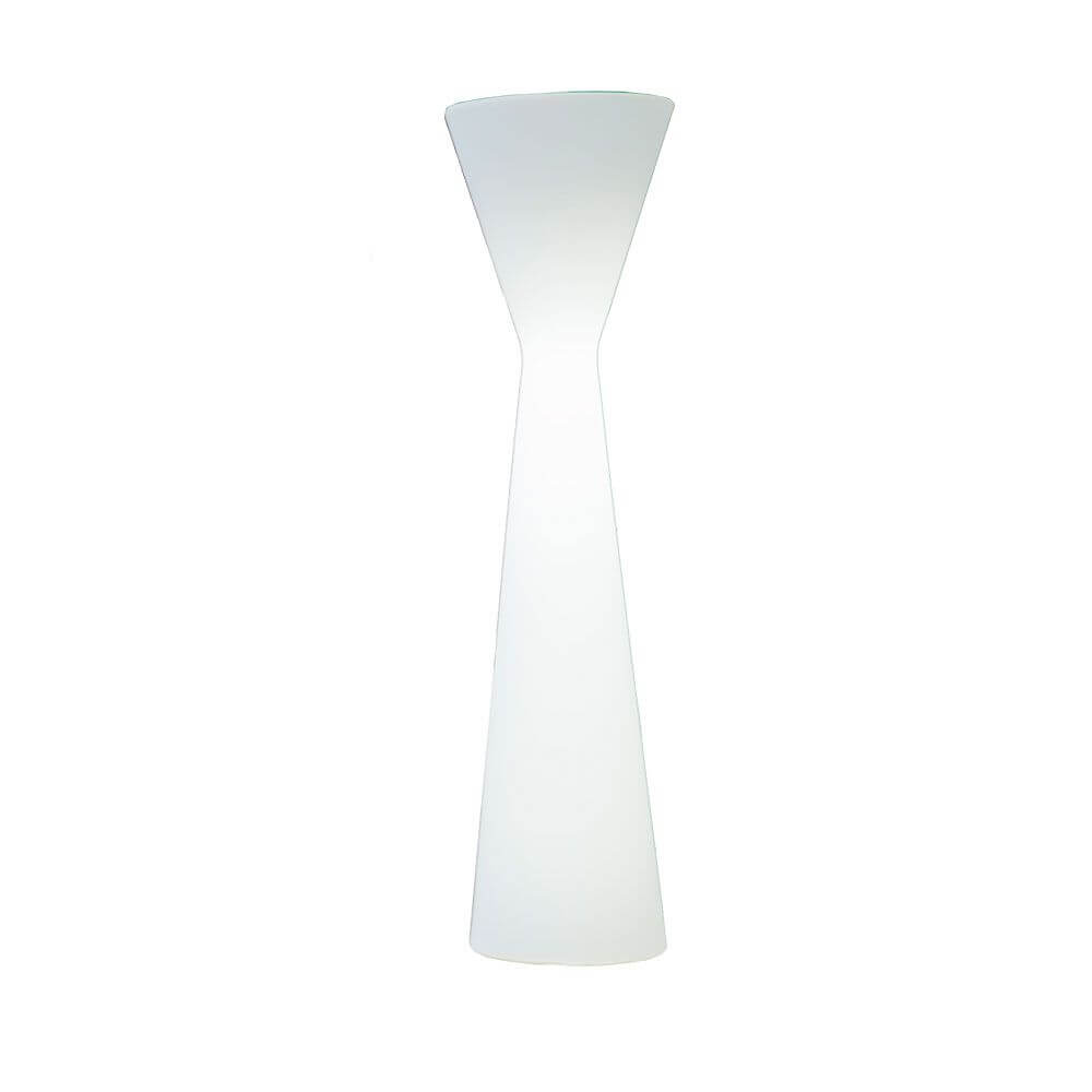 Konika LED-Stehleuchte mit Akku und Fernbedienung in zeitlosem Design, Ø46x170 cm.