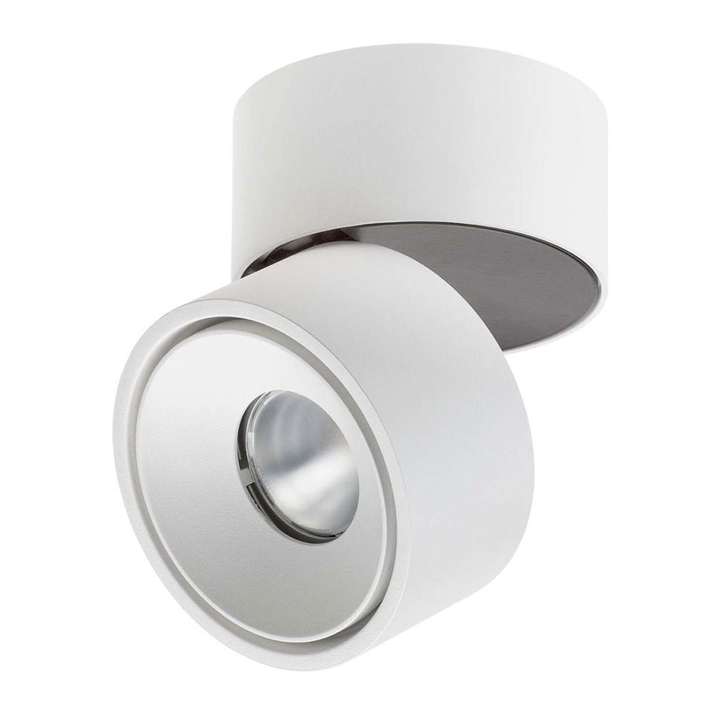 LED Aufbauleuchte Simple 1320lm Weiß in modernem Design, dreh- und schwenkbar, ideal für Wohnräume.