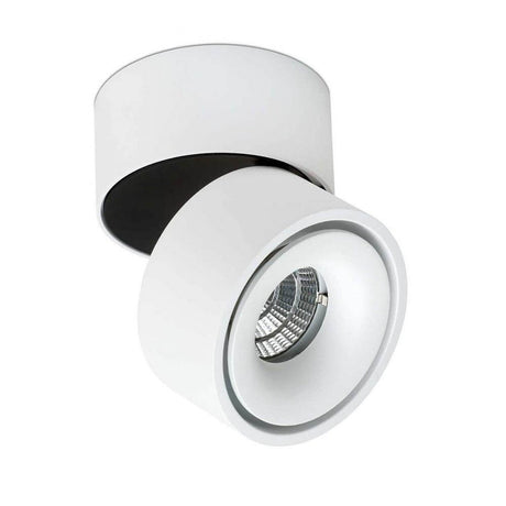 LED Aufbauspot Simple 1320lm Weiß, Schwarz - moderner und drehbarer Spot für optimale Beleuchtung.