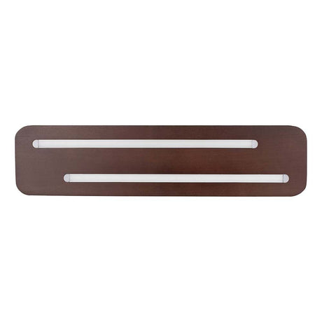 LED Neele ceiling light 1120 lm walnut - Modern ceiling light with walnut design and LED technology.