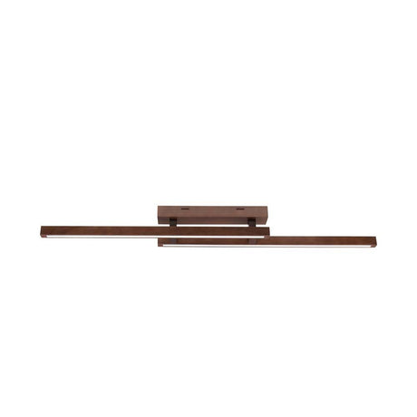 LED Ceiling light Smal 2100lm Walnut in brown design with modern lines and energy efficiency.