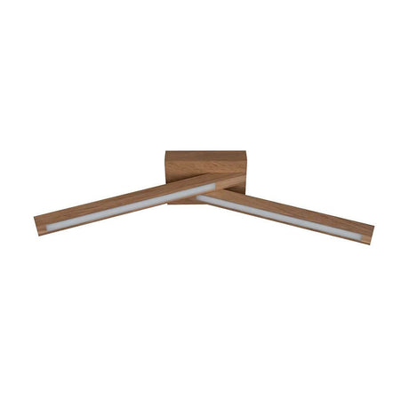 LED ceiling lamp Linus Crossed 840LM oak-oiled oil