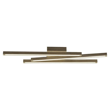 LED Ceiling light Linus Sidelong 2520lm Oiled Oak for stylish room lighting.