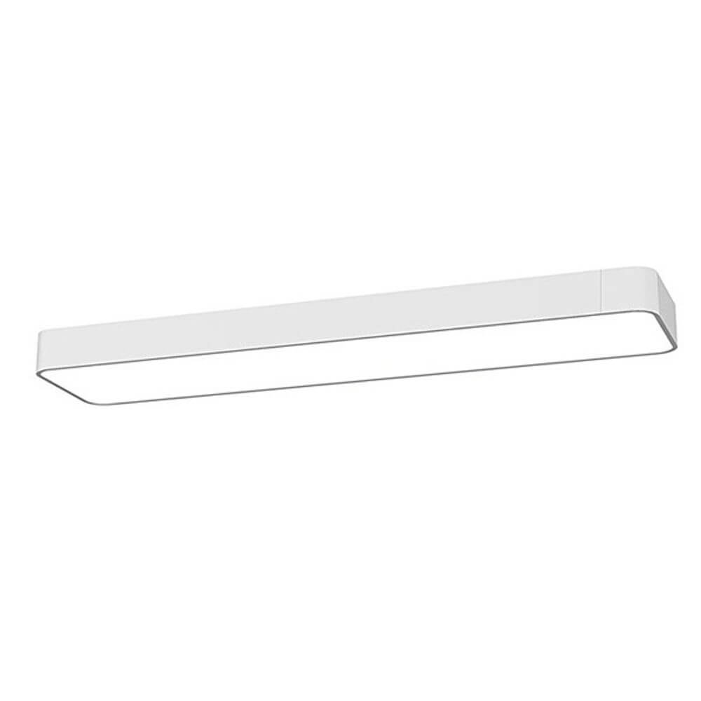 LED Deckenleuchte Talu 90x20cm Weiß – elegante, filigrane Designleuchte mit opal Glasabdeckung