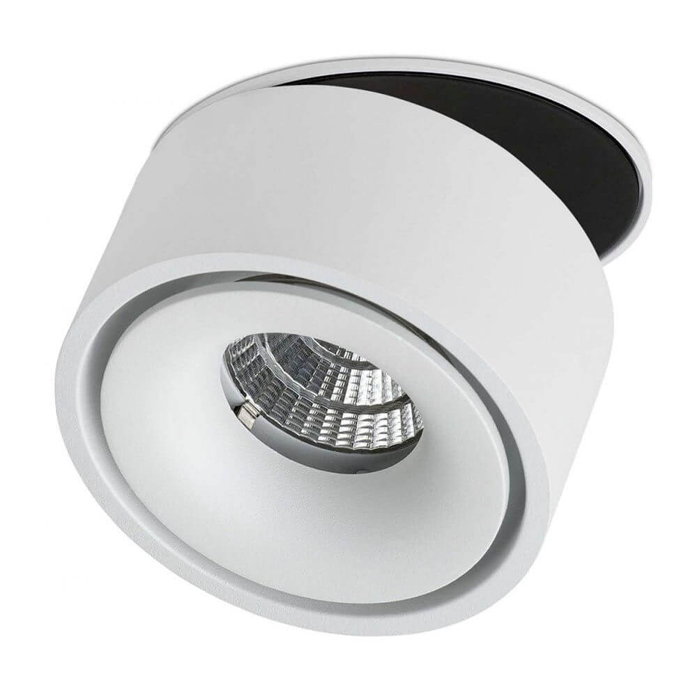 LED Einbaulampe 680lm Simple Weiß mit modernem, flexiblem Design für Deckenbeleuchtung.