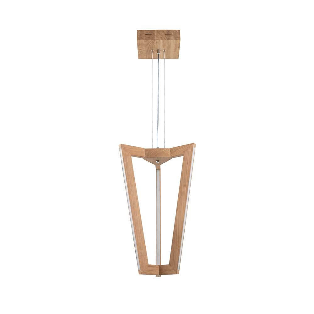 LED Hängelampe Leif 4000lm Eiche-Geölt in modernem Holzdesign, ideal für stilvolle Beleuchtung.