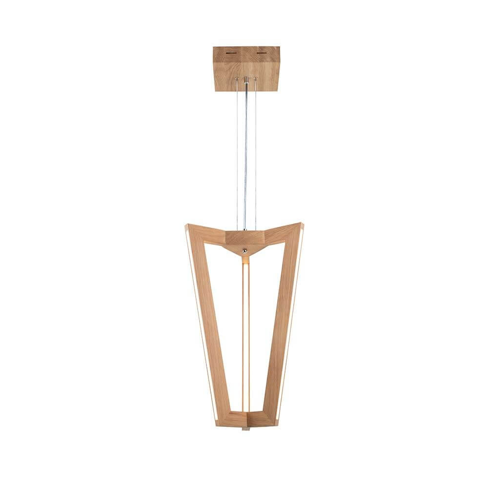 LED Hängelampe Leif 4000lm Eiche-Geölt im modernen Holzdesign für stilvolle Beleuchtung.
