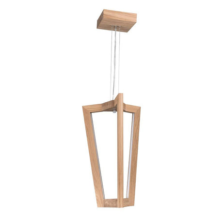 LED Leif pendant lamp 1890 lm oak oiled in a modern design made of oiled oak wood.
